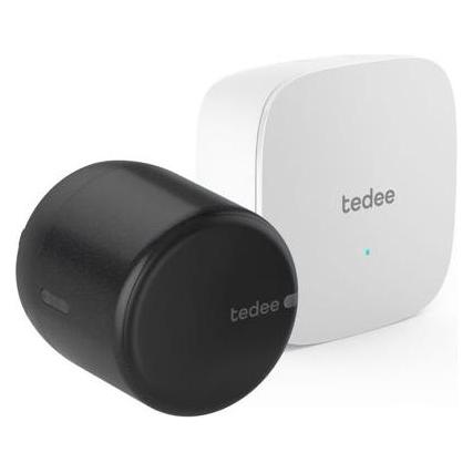 Tedee Set GO 2 Aluminium mit Bridge (Smartphone) (SET GO 2 ALU SCHWARZ+BRIDGE)