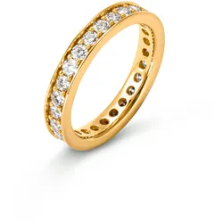 Tchibo - 585 Gold-Ring mit mind. 24 Brillanten - Gr. 18 - gold