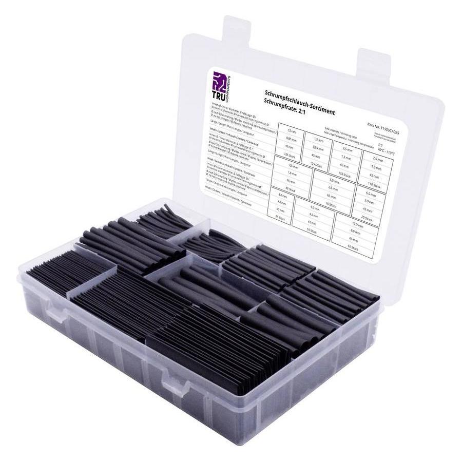 Tru Components Schrumfpschlauch Sortiment 2:1, 750 teilig (750x) (T1905CA055)