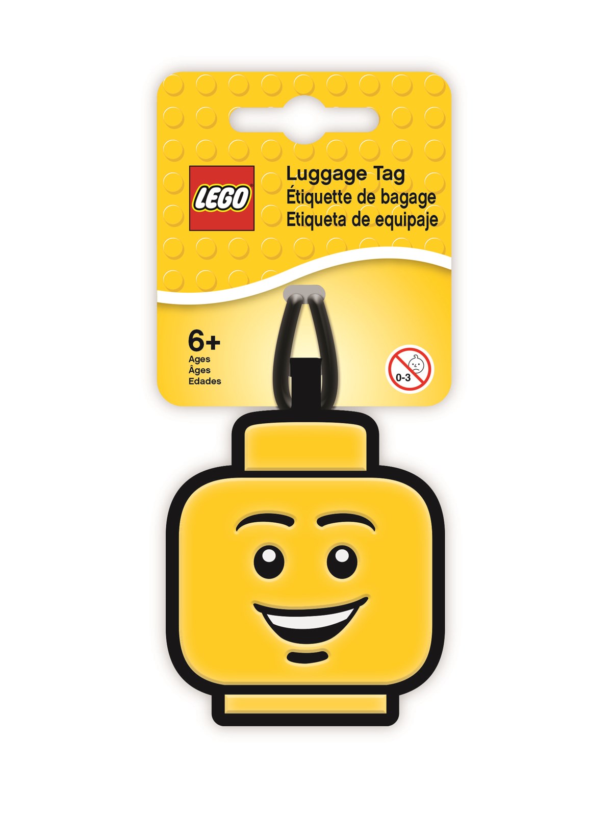 Euromic LEGO Bag Tag/Luggage tag ICONIC BOY FACE