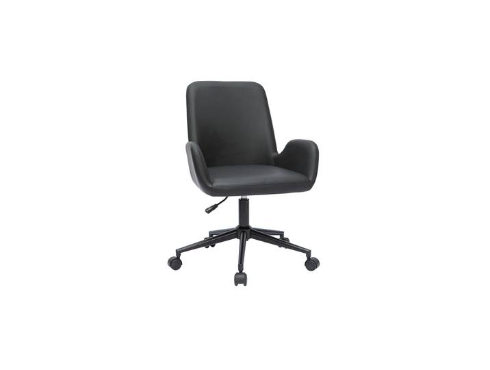 Chaise de bureau à roulettes noire ALBAN