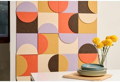 Felt Right Layered Groovy Tuesday   Sound Dampening Pinnable Tiles