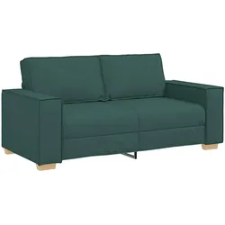 vidaXL 2-Sitzer Sofa Dunkelgrün 180x78x84 cm Stoff