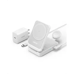 Anker MagGo 15W 3in1 USB-C Wireless Ladegerät, weiß