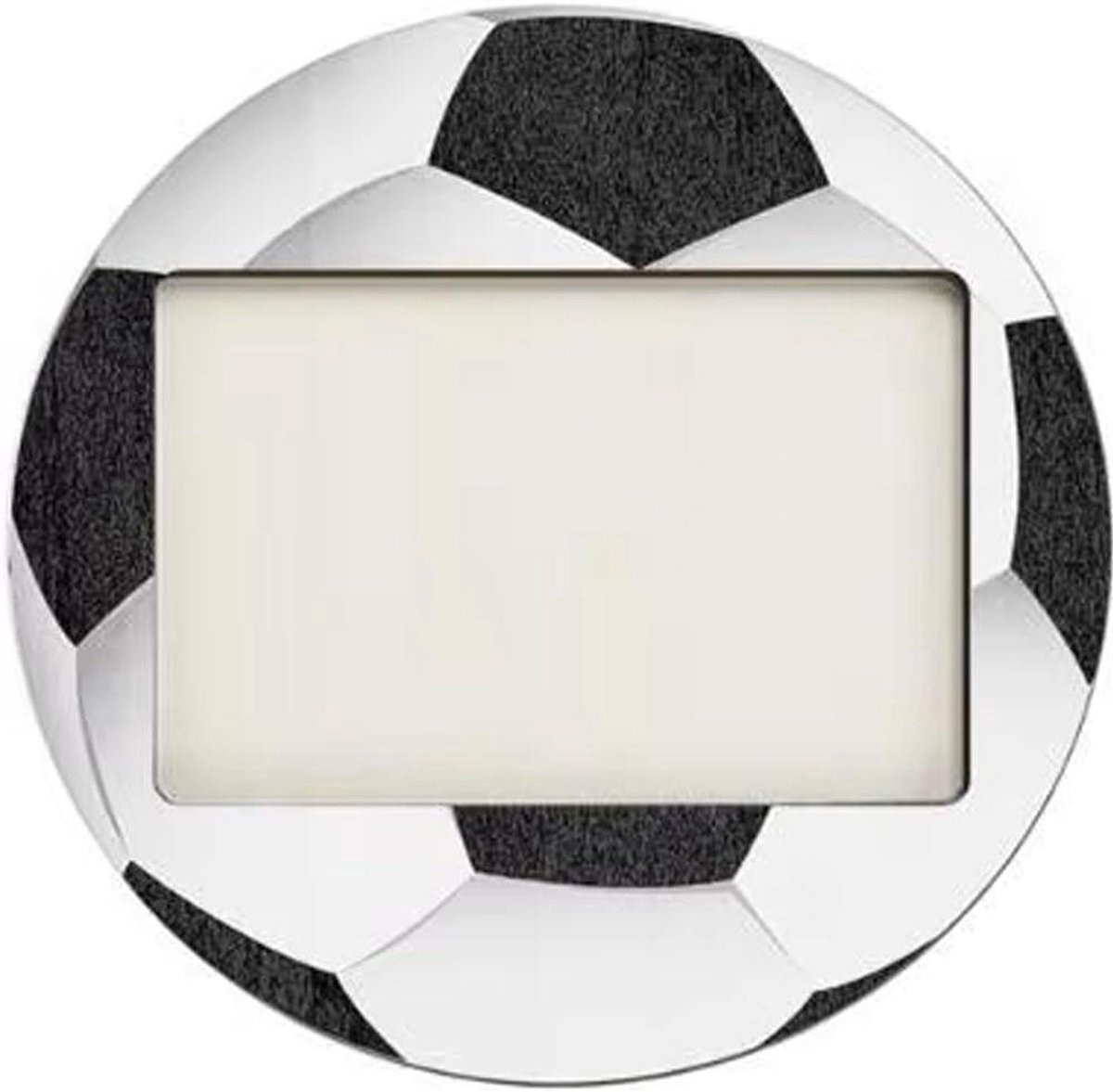 Voetbal Fotolijst Sport Fotohouder Zwart Wit 21 x 21 cm