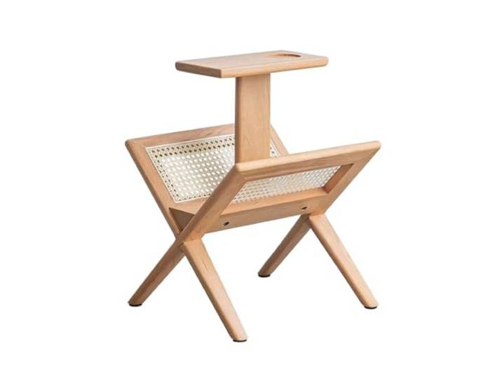 YCCHAH Sofatisch Nordic Haushalt Rattan Massivholz Beistelltisch Wohnzimmer Sofa Boden Kleiner Couchtisch Wohnzimmer-Beistelltisch