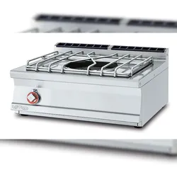 Paellero Gaskochmulde mit Zündflamme Größe 80x70,5 h28. Modell PAT-78G