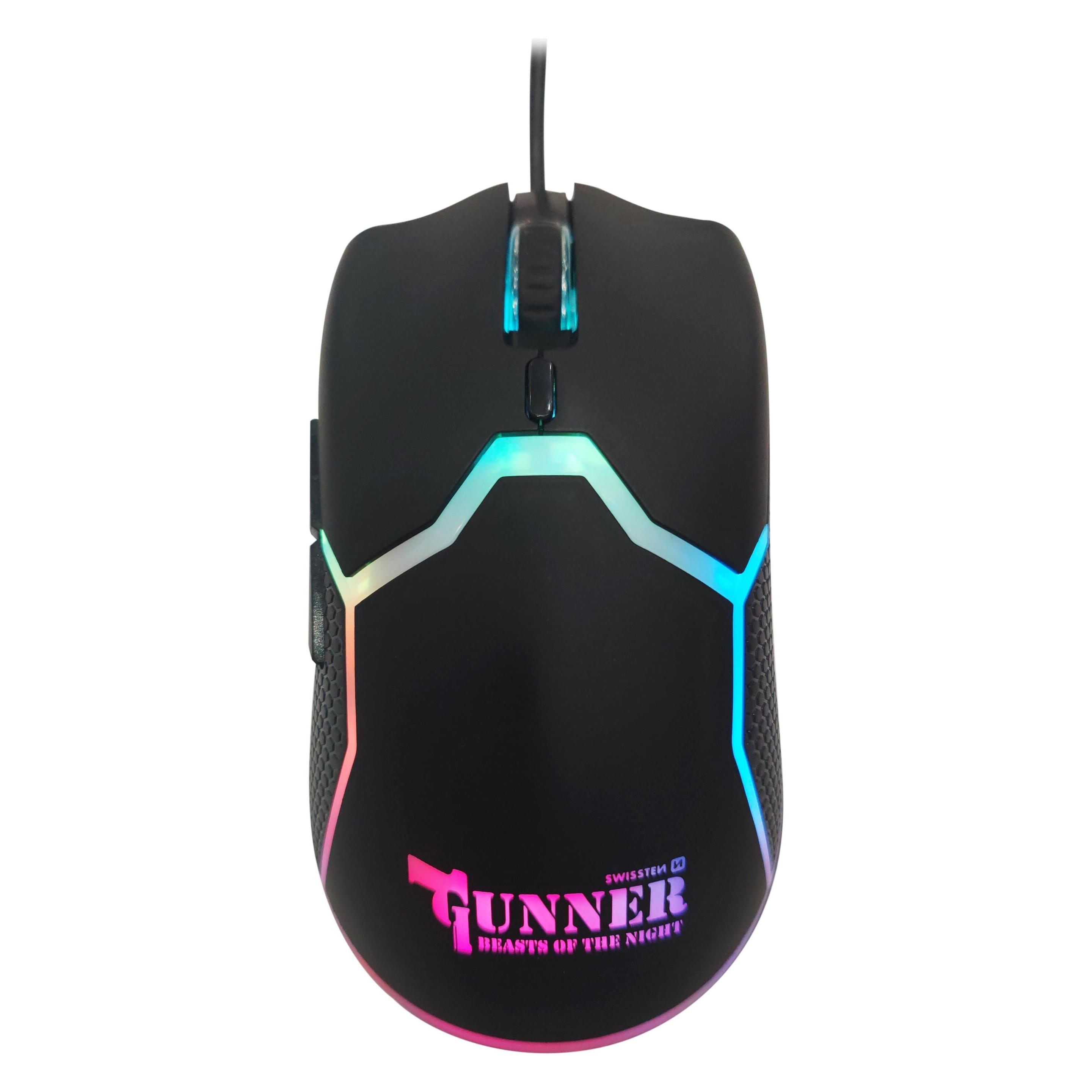 Swissten Gaming Mouse GUNNER (Kabelgebunden) (59107220)