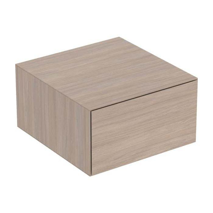 Geberit One Seitenschrank 505078005 45x24,5x47cm, 1 Schubladen, Eiche/Melamin Holzstruktur