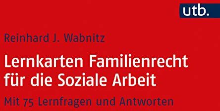 Wabnitz, Reinhard J - Lernkarten Familienrecht für die Soziale Arbeit - Preis vom 09.10.2026 07:28:09 h