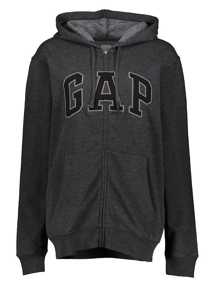 GAP Sweatjacke in Anthrazit - XS
