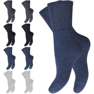 MT-Sport Socken farbig sortiert, 8 Paar, Midi Socken, Baumwolle, Größe 43 - 46