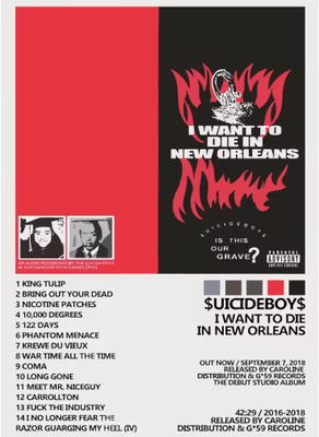 Inspire Picks Suicideboys Vintage Rap Album Poster Hip Hop Canvas Wall Art Decor 11 40x60cm Unframed