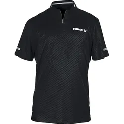 Tibhar, Unisex, Sportshirt, Osmium (XXS), Schwarz, XXS