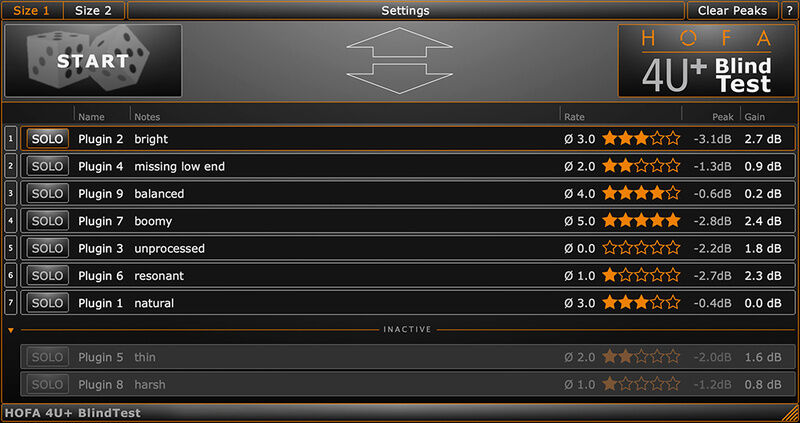 HOFA 4U+ BlindTest