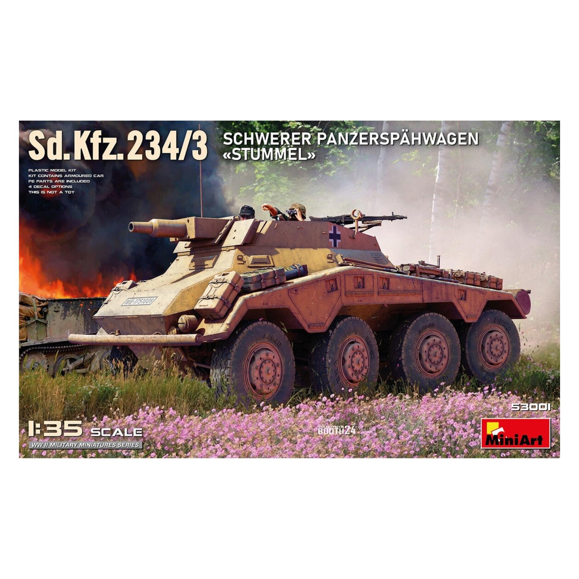 Mini art 1:35 Sd.Kfz.234/3 Schw. Panzer Stummel (550053001)