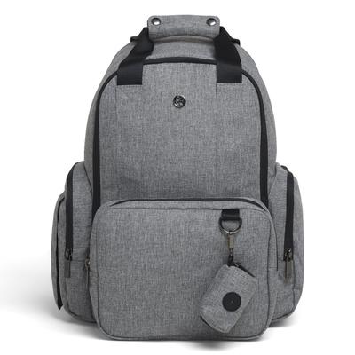 Wickeltasche HUGGIES BABYWEAR, Damen, grau (dk grau heather), Canvas, Nylon, unifarben, Taschen, inklusive Wickelunterlage, ohne abgebildete Accessories