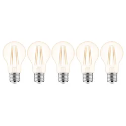 LED-Glühlampen-Set Filament LED's Light - Klassisch A60 E27 7W 806lm 2700K Klar - VPE5