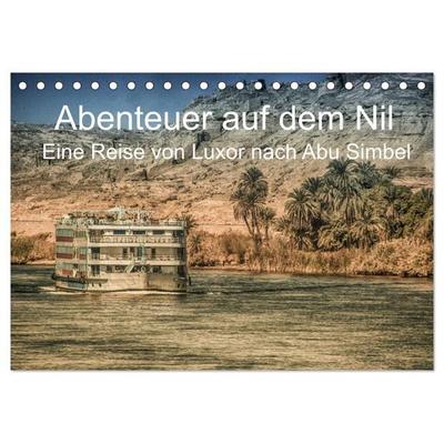 Abenteuer auf dem Nil. Eine Reise von Luxor nach Abu Simbel (Tischkalender 2026 DIN A5 quer), CALVENDO Monatskalender