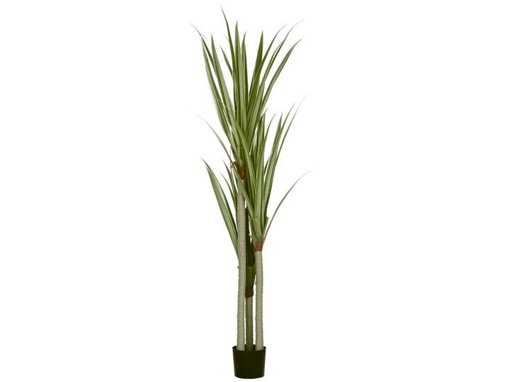 ComfortXL Kunst-Yucca De-08628 190 cm im Zementtopf Smaragdgrün, Grün, Kunststoff, 190 cm, Dekoration, Blumen & Blumentöpfe, Kunstpflanzen