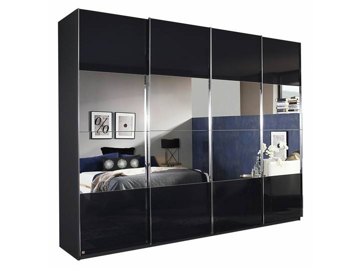 Novel Schwebetürenschrank SALIGO, Graphit, Holznachbildung