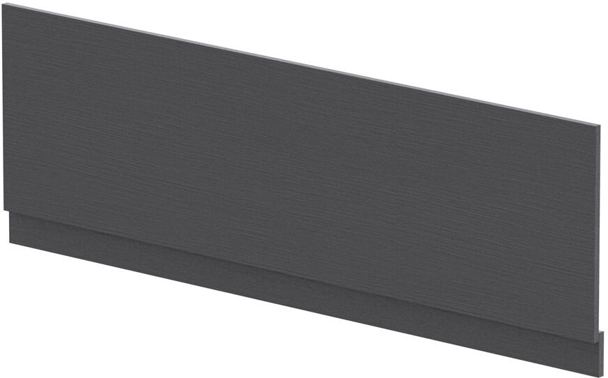Nuie 1700Mm Bath Front Panel & Plinth Graphite Grey