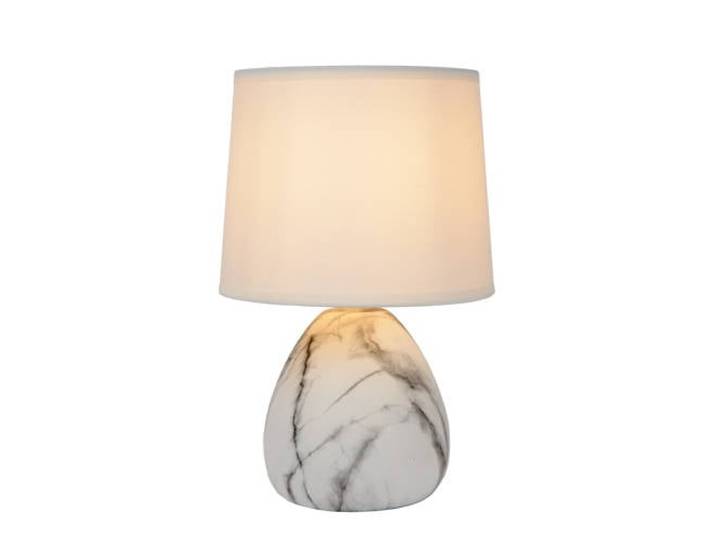 Lucide MARMO - Tafellamp - Ø 16 cm - 1xE14 - Wit