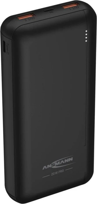 Ansmann Powerbank 20000 mAh 20W 2 USB-A Ports, USB-C Port