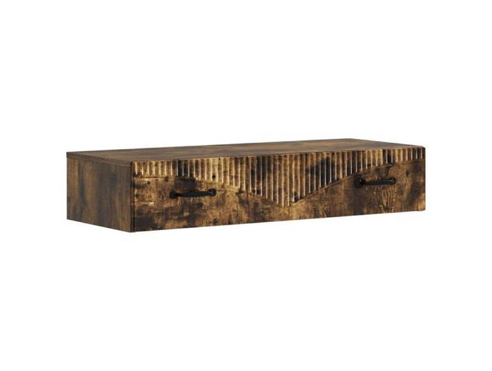 Etagere murale - echelle etagere Vidaxl Table d'appoint murale Chêne fumé 87 5 x 34 5 x 17 cm