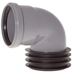 Airfit Winkel-Steckmuffe 112110WS DN 110 x 110, grau