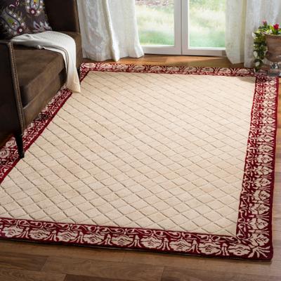 SAFAVIEH Handmade Total Performance Jamilah Oriental Trellis Rug