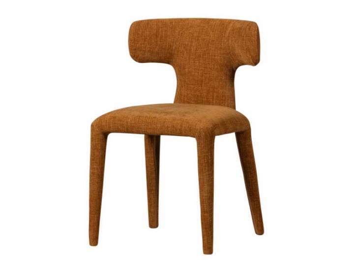 daslagerhaus living Armlehnstuhl Designerstuhl Kermit Stoff cinnamon