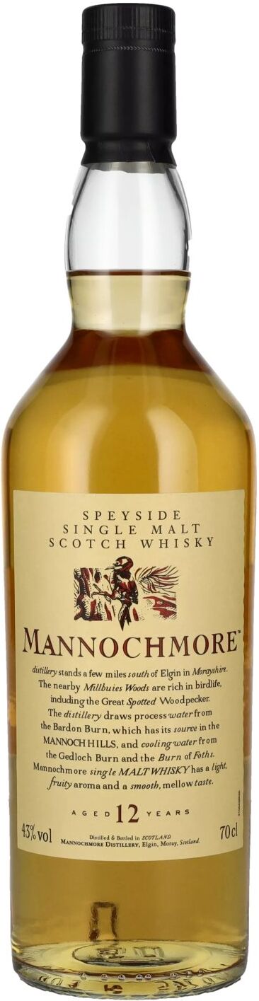 Mannochmore Single Malt Mannochmore 12 Years Old Speyside Single Malt 43% Vol. 0,7l