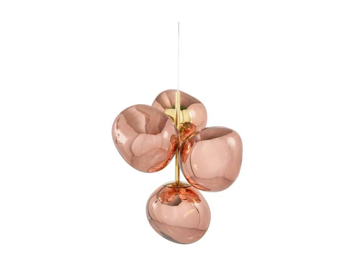 Tom Dixon Melt Chandelier mini Kronleuchter LED 63,4 cm Copper