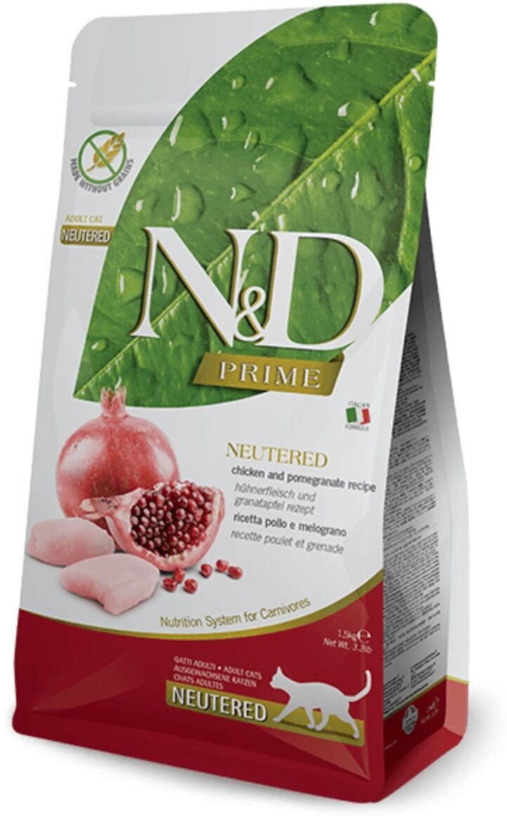 N&D Prime Gatto Neutered Pollo Melograno 1.5KG