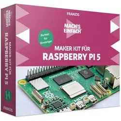 FRANZIS 67219 - Mach's einfach Maker Kit für Raspberry Pi 5 - Perfekt für Einsteiger / eReader & Zubehör
