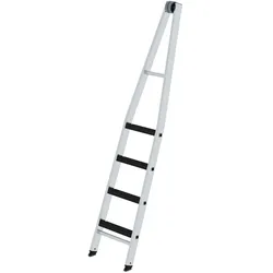 Günzburger Steigtechnik Stufen-Glasreinigerleiter Oberteil mit clip-step R13 4 Stufen