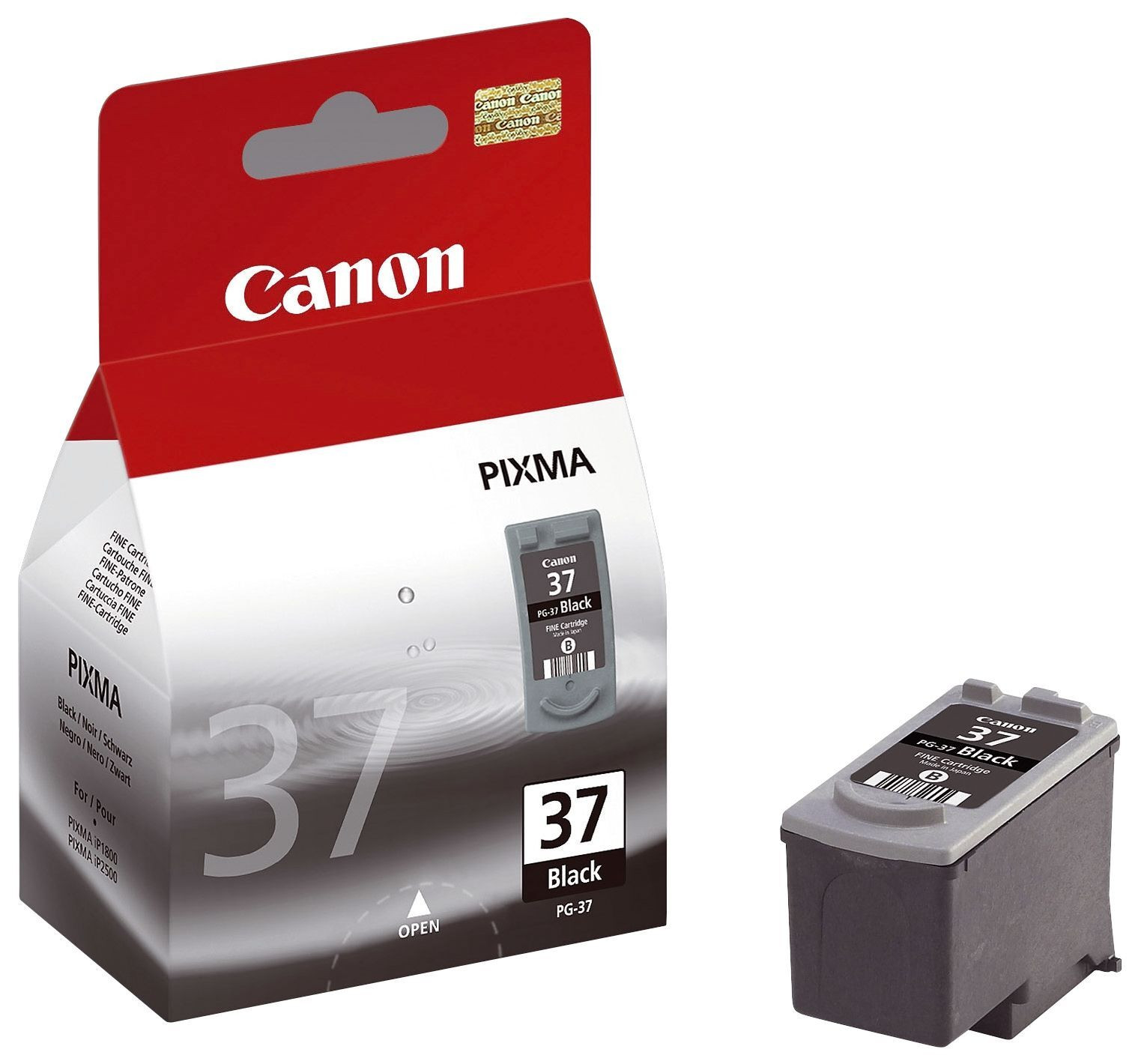 Canon Originele Inkjet Printkopcartridge voor Pixma, Zwart (PG-37)
