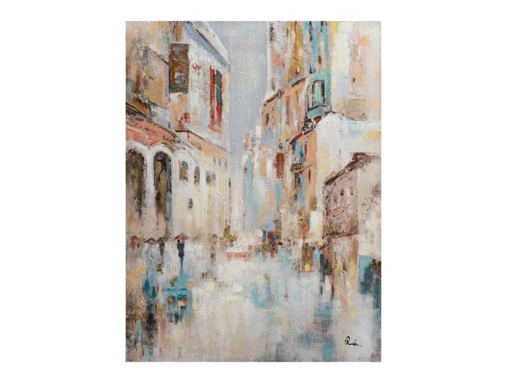 Leinwandbild Arte, Alldecor, beige/lachs/hellblau