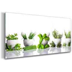 GLASBILD 120x60 cm Mörser