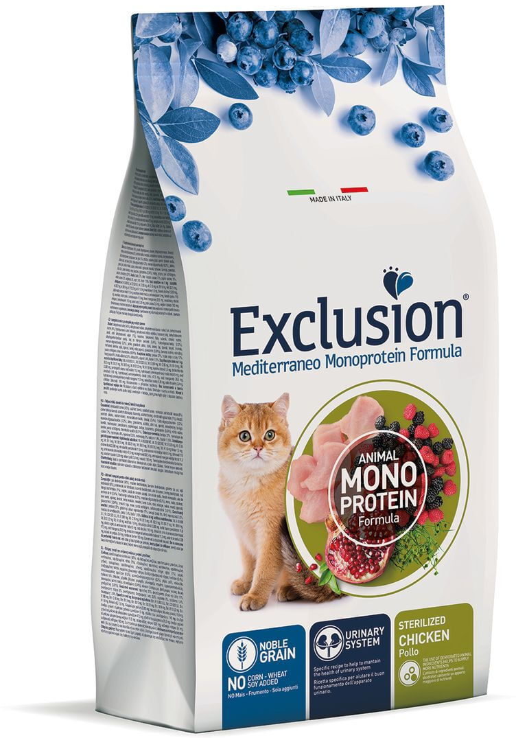 Exclusion Cat Mediterraneo Monoprotein Adult Sterilized al Pollo 1.5KG