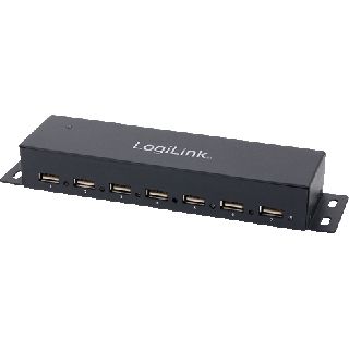 LogiLink UA0148 7-port USB 2.0 extern mit Netzteil schwarz