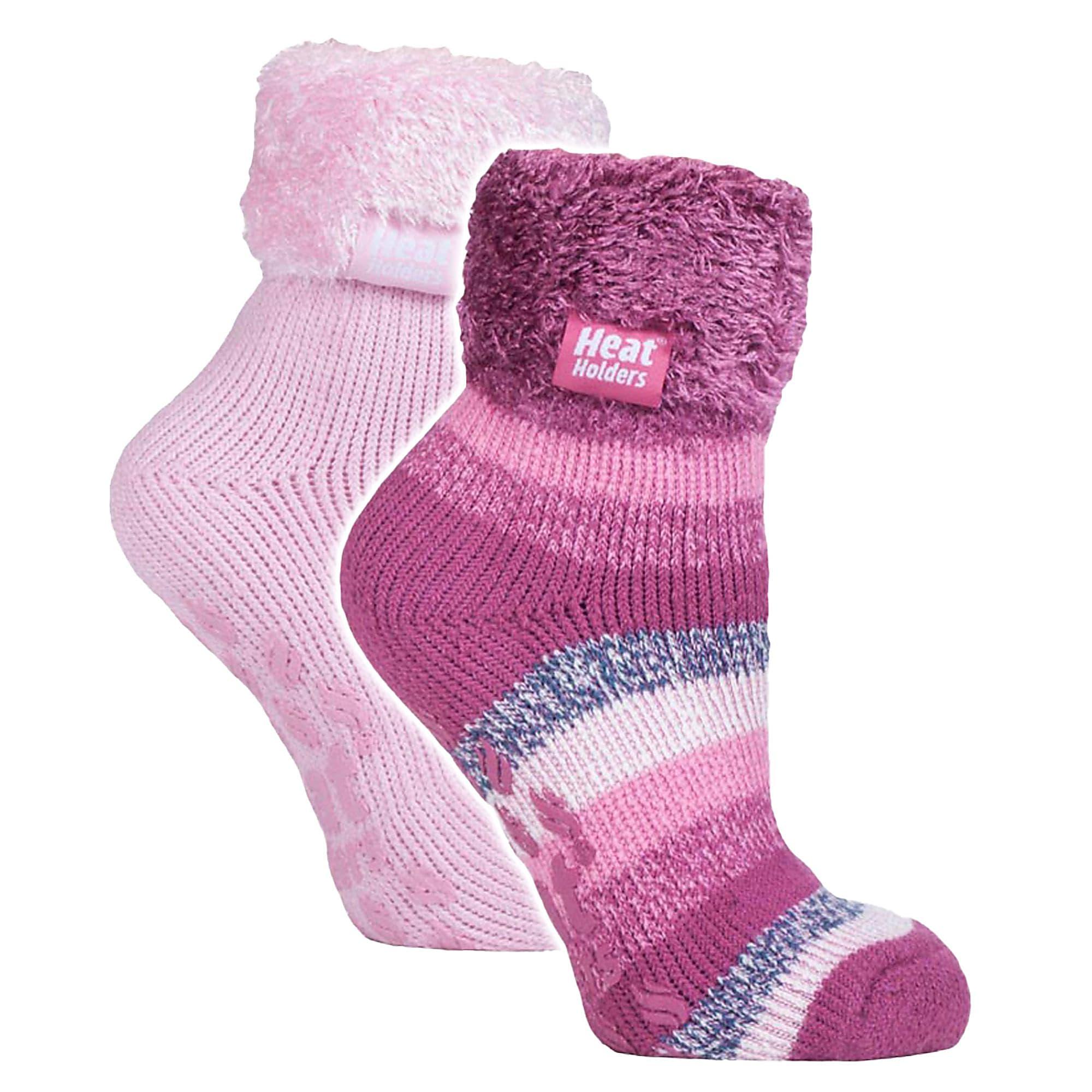 2-Pack Dames Zachte Lounge Sokken met Grips