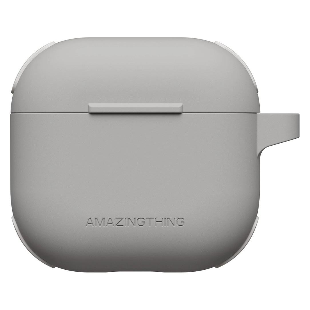 Amazingthing Omni Case für AirPods 4 - Grau (Kopfhörer Hülle) (AMAZINGTHING)