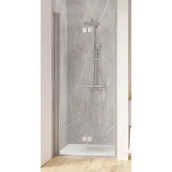 Schulte  Dusche  ExpressPlus  Garant  2.0  Drehfalttür  in  Nische  900  mm  -  Alu-Natur  -  Türanschlag  links
