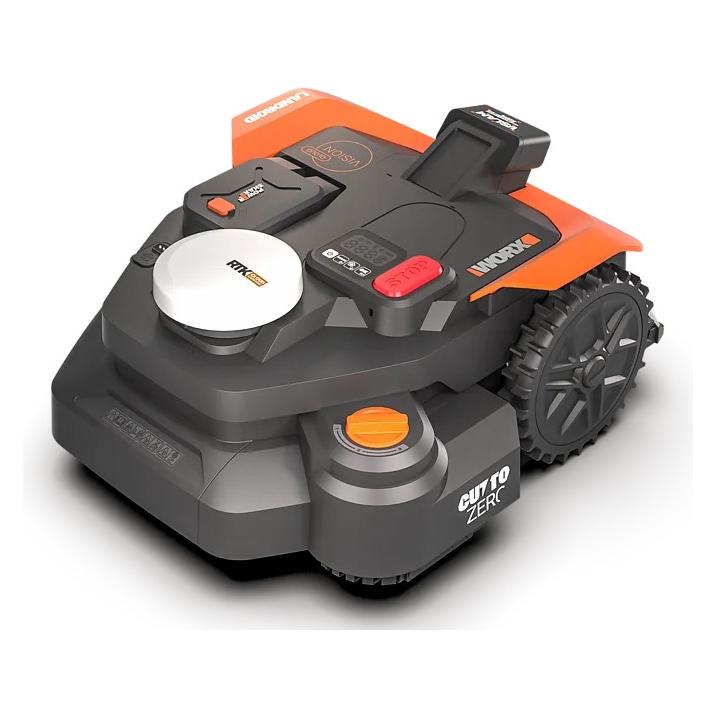 Worx robotplaeneklipper 1200 m2, Landroid Vision Cloud (1200 m², Ohne Begrenzungskabel) (WR312E)