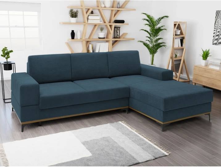 Blaue Ecksofa-Garnitur SPARK Sofa-Variante: Rechte Ecke