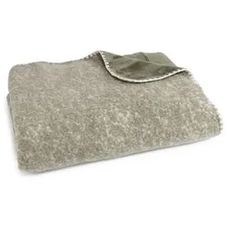 MONT CHALET 1 Heimdecke uni Melange Premium Flanell Kettnaht, 150x200cm