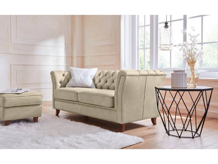 Home affaire Chesterfield-Sofa Reims, mit echter Chesterfield-Knopfheftung, hochwertige Verarbeitung