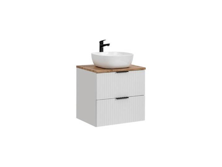 Meuble vasque à poser - 60 cm - Georgia White